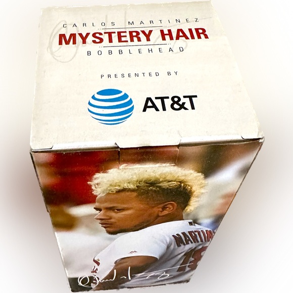 NIB Carlos Martinez Mystery Hair Bobblehead ST. LOUIS CARDINALS AT&T GATE GIFT - Picture 2 of 3